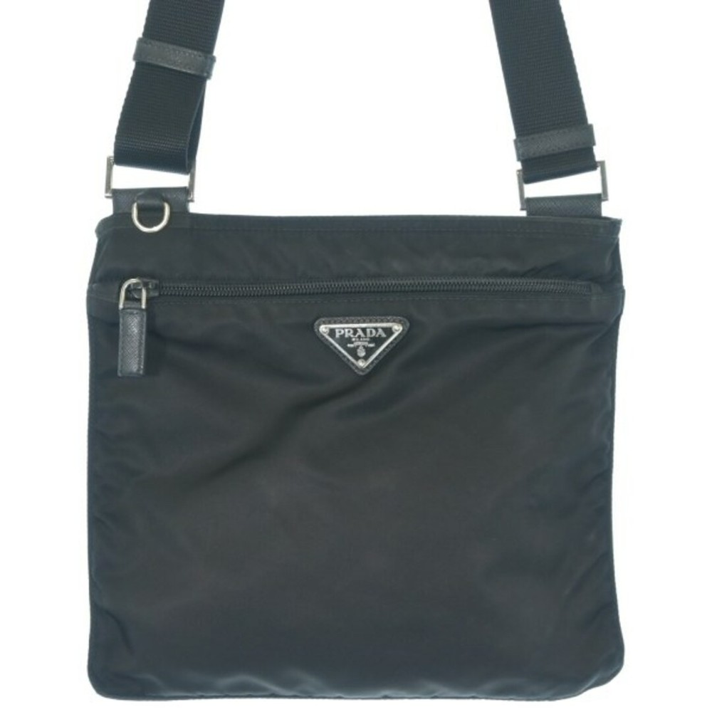 RARE PRADA PRADA Shoulder Bag Black Vintage Used Free