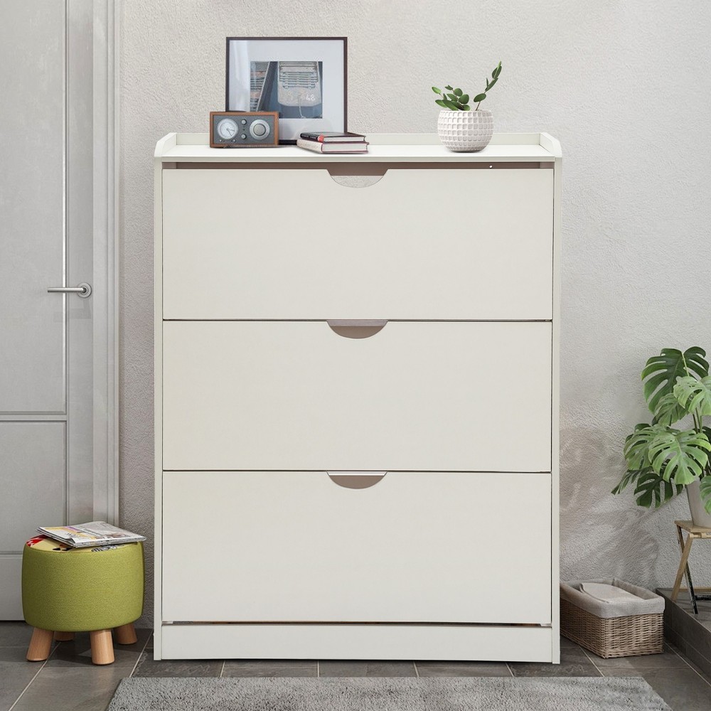 Shoe Storage Cabinet for Entryway Holds 18-24 Pairs Organizer Rack