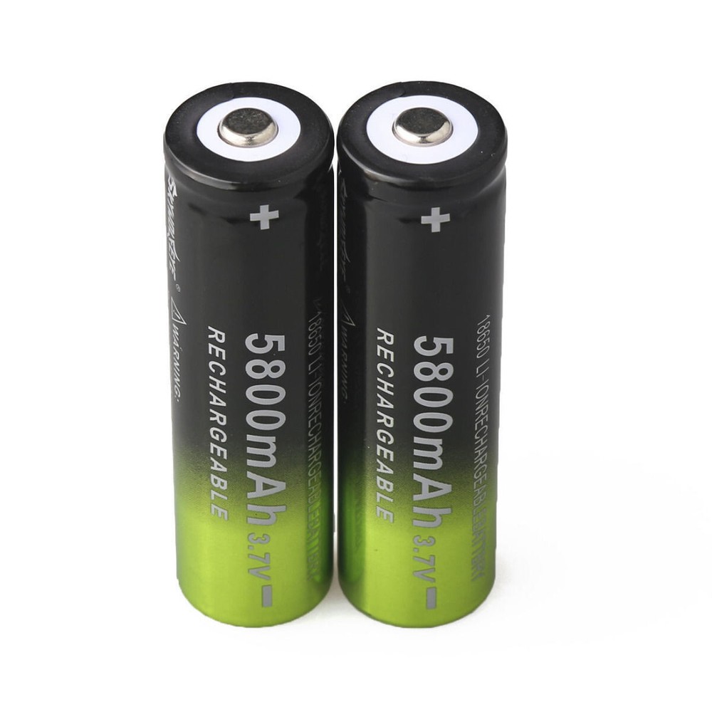 SKYWOLFEYE Rechargeable Battery 3.7V Button Top Lithium Cell for Flashlight USA