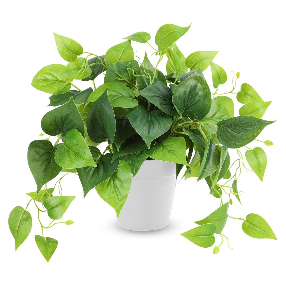 Artificial Pothos Plant in Plastic Pot for Home or Office Decoration