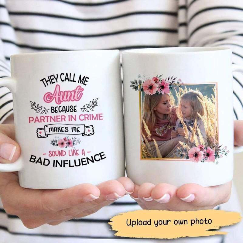 Family They Call Me Aunt Photo Personalized Coffee Mug Family Mug Personalized