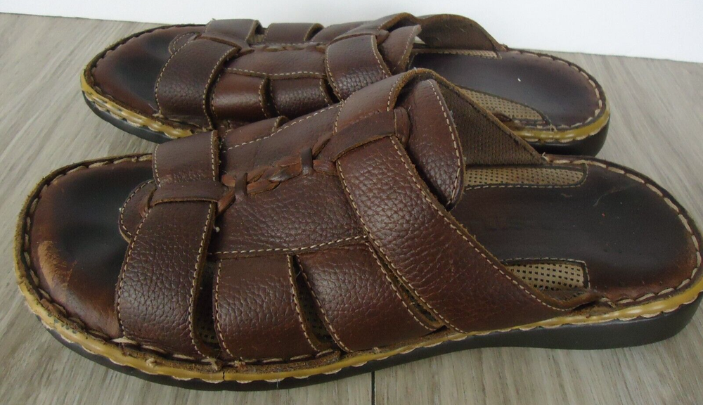 Bed Stu Men's 90s Brown Leather Chunky Fisherman Sandals