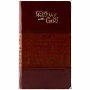 Walking With God - Genuine Leather Bound Religious Book