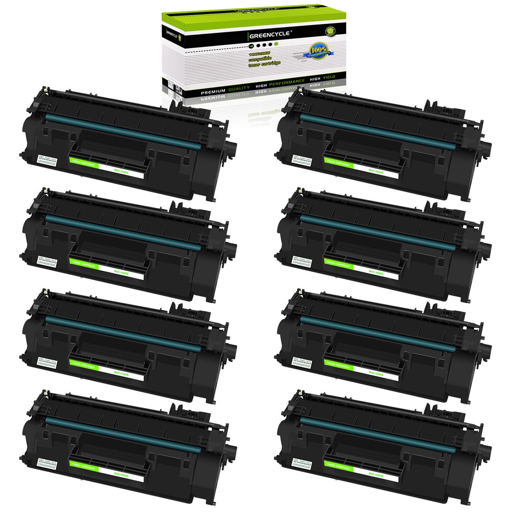 Greencycle 8 Pack CE505A 05A Toner for HP LaserJet P2030 P2035 P2035n Printer
