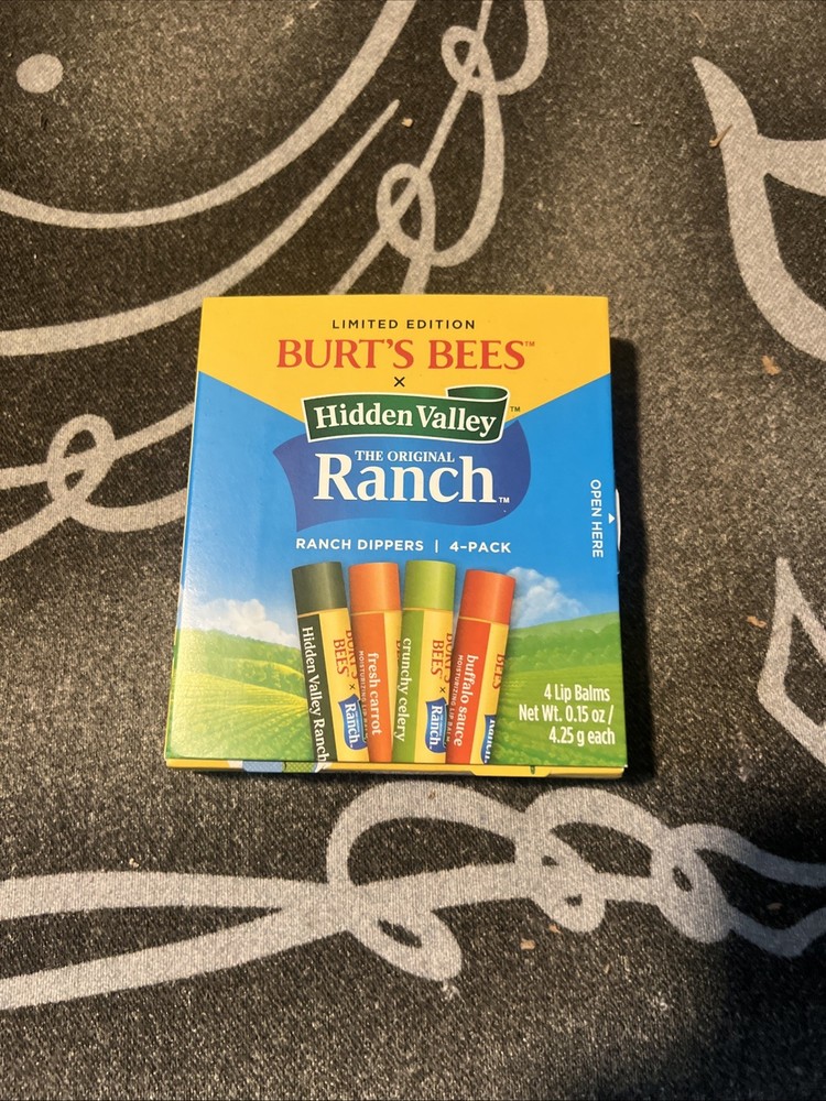 Burt's Bees x Hidden Valley Ranch Dippers Limited Edition 4-Pack Lip Balm Set