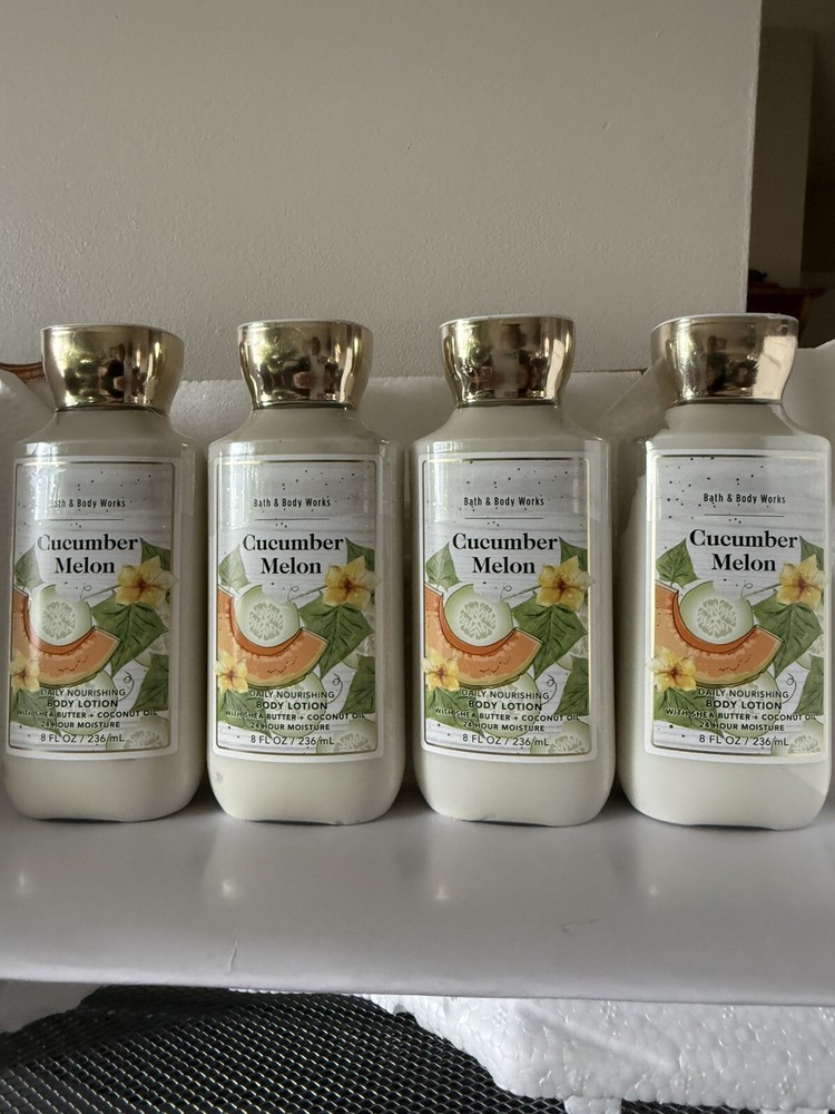 4 New CUCUMBER 🥒 MELON BATH & BODY WORKS BODY LOTION CREAM
