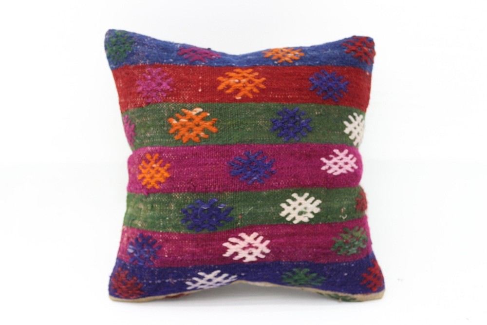 Turkish Kilim Pillow, Personalized Pillow, 16
