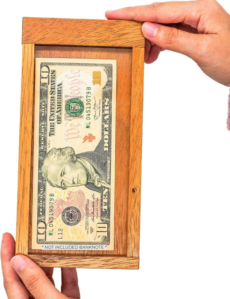 BSIRI ATM Puzzle Box for Adults- Secret Brain Teaser Wooden Boxes...