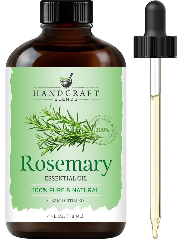 100% Pure Rosemary Essential Oil - 4 Fl Oz Handcrafted Blend
