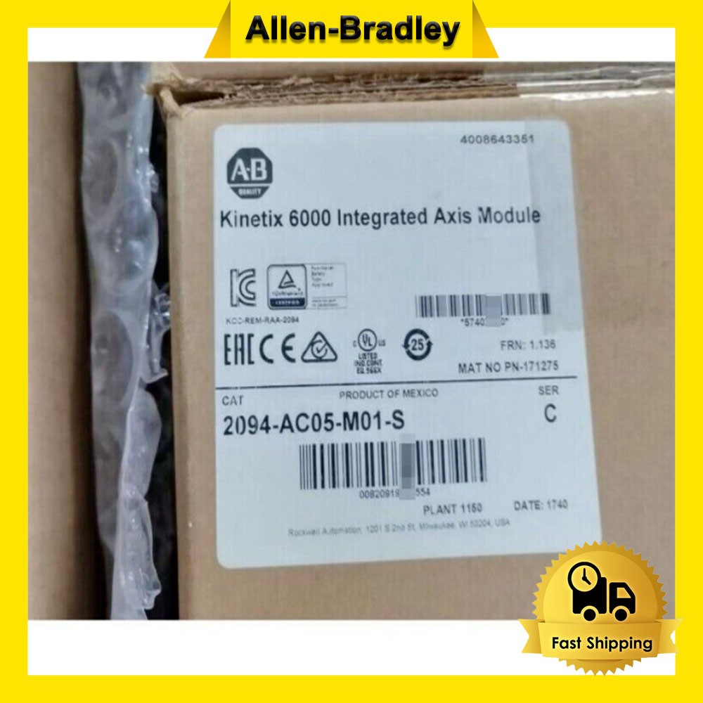 New Factory Sealed AB 2094-AC05-M01-S / C Kinetix 6000 Integrated Axis Module