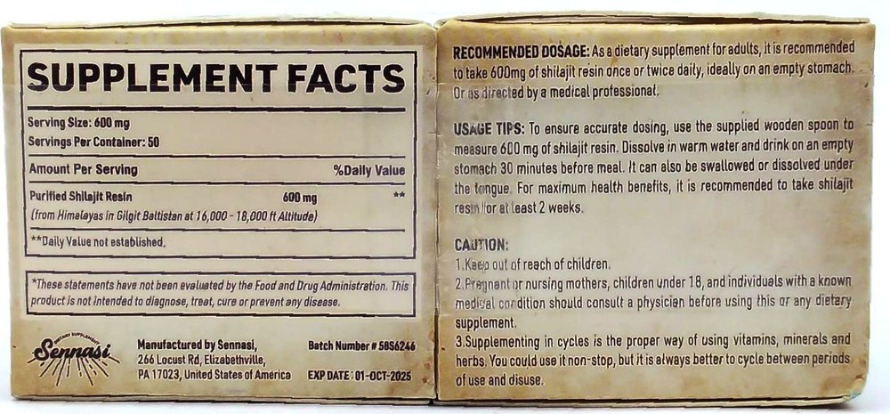 2 Pack Pure Himalayan Shilajit Resin with 85+ Trace Minerals Limited Stock-image