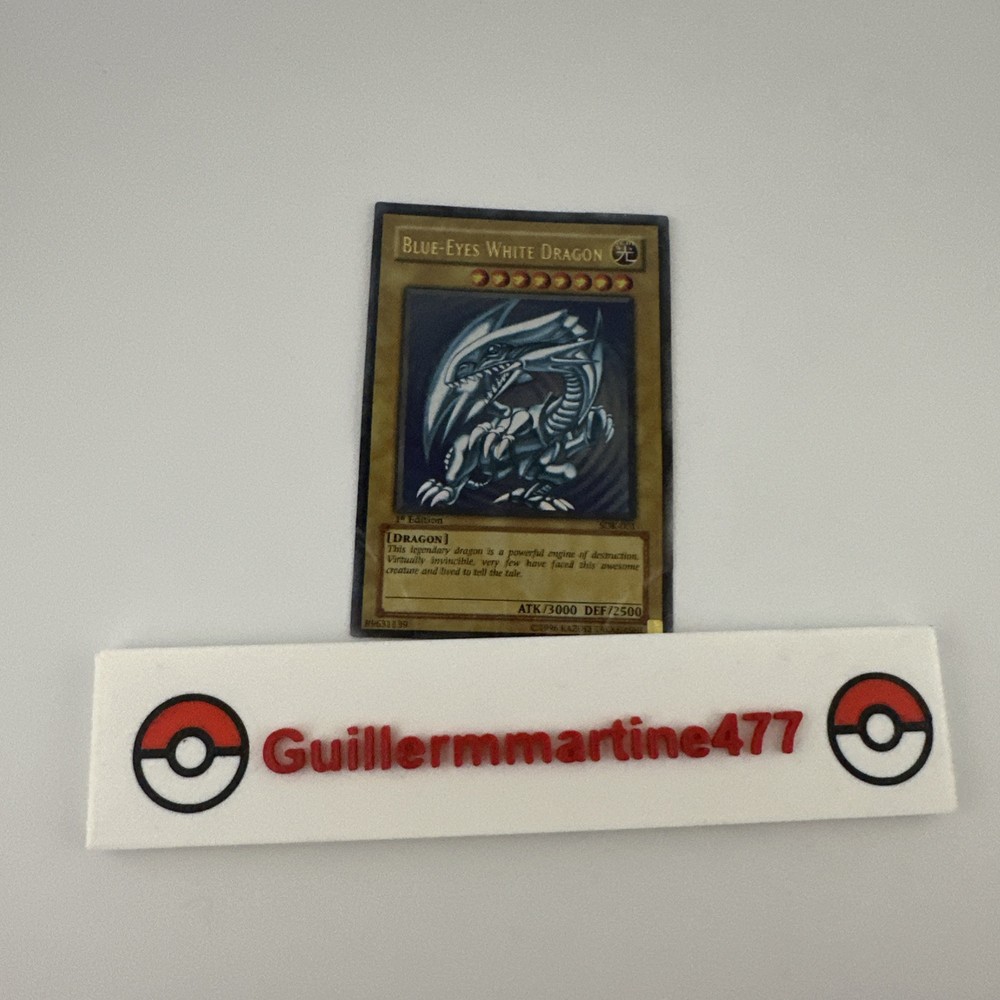 Blue-Eyes White Dragon SDK-001 1st Ed Asian Starter Deck w Water Damage