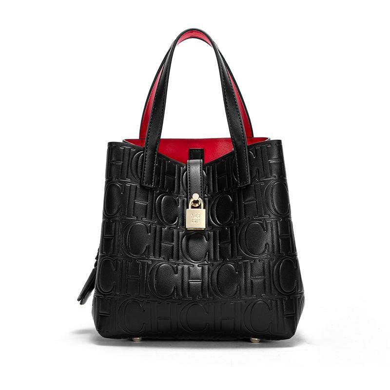 Classic Style Fashion Retro Craft New 2024 Women's Handbag Letter Printed Metal