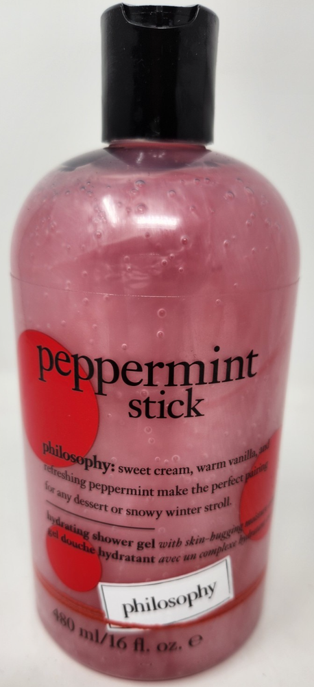 Philosophy Peppermint Stick Hydrating Shower Gel 16oz / 480ml  NEW