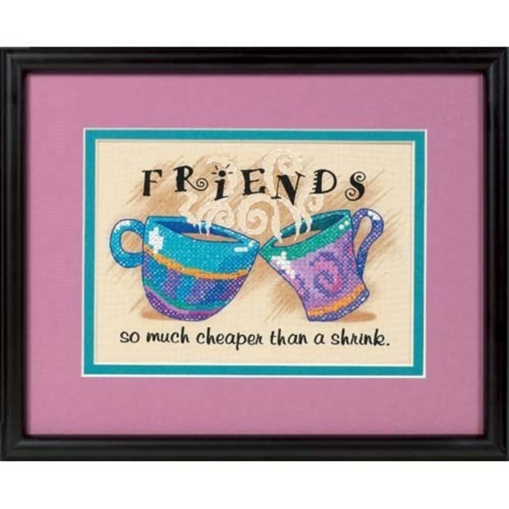 CStitchKit7x5CheaperThnkShrink Stamped Cross Stitch, Cheaper Than a Shrink, N...