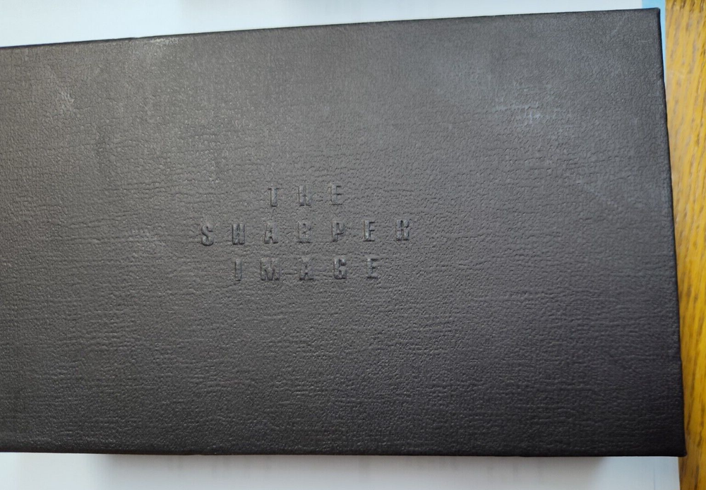 NIB SHARPER IMAGE PERSONAL CARE KIT & LEATHER CARRYING CASE