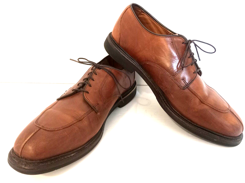 Allen Edmonds Dress Shoes Mens Size 10.5 D Cognac Leather Derby Comfort Shoes
