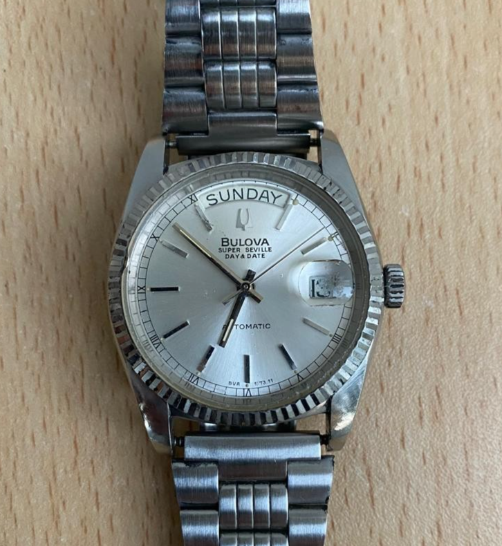 1980s Bulova Super Seville President BVA 1373.11 Automatic 17J Swiss 36mm Watch