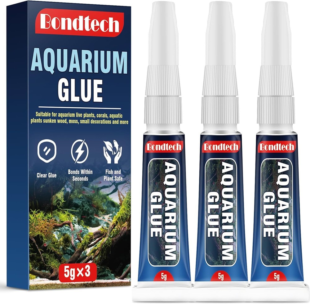 Aquarium Glue Clear, Reef Glue, Coral Instant, for Clear