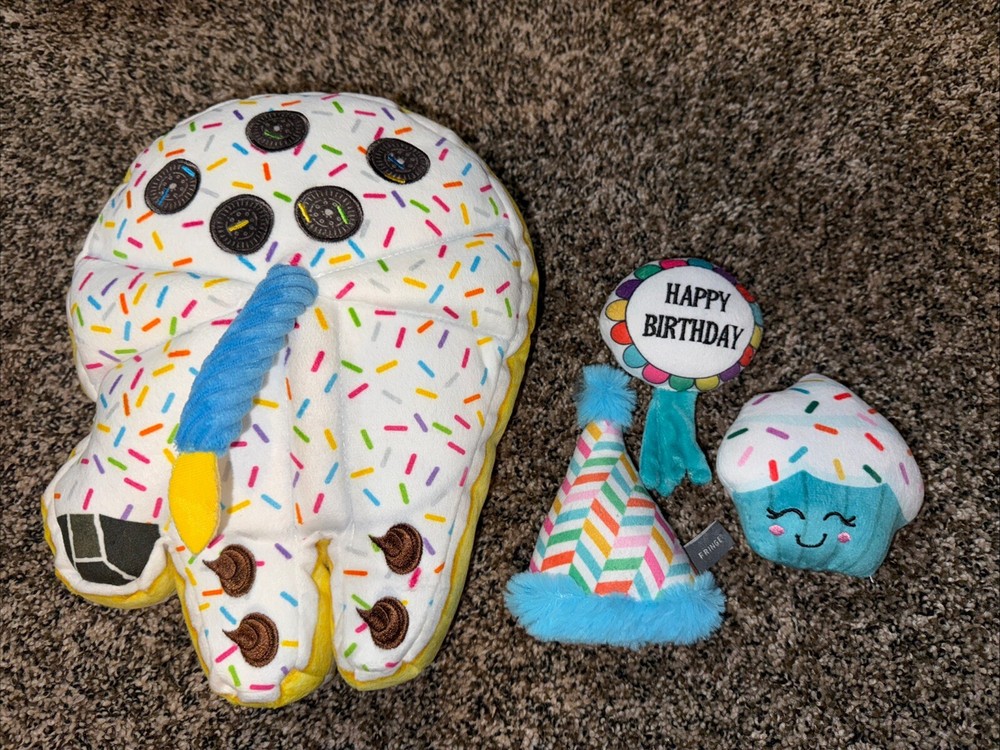 Birthday Dog Toys Lot Of 4