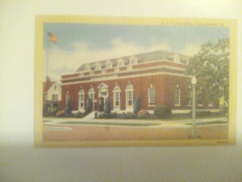 US Post Office Cape Charles Virginia Postcard