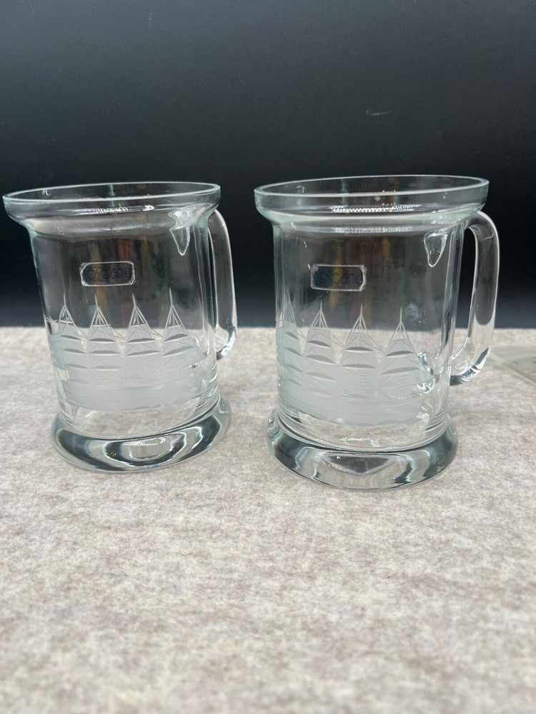 TOSCANY Crystal Clipper Mug 4 5/8