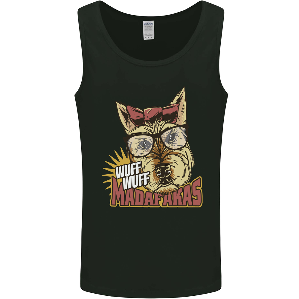 Wuff Wuff Madafacas Funny Dog Mens Vest Tank Top