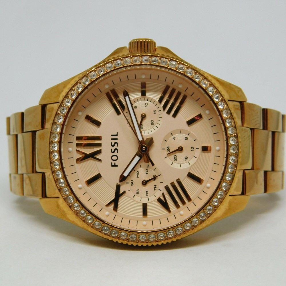 Fossil Cecile Rose Gold Multifunction Womens Watch AM4483 Stainless Steel