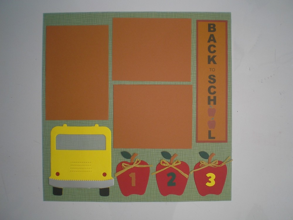 School Days 1 #503 premade scrapbook pages