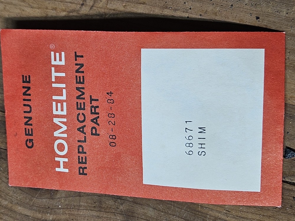 Vintage Homelite 68671 Shim Replacement Part NOS