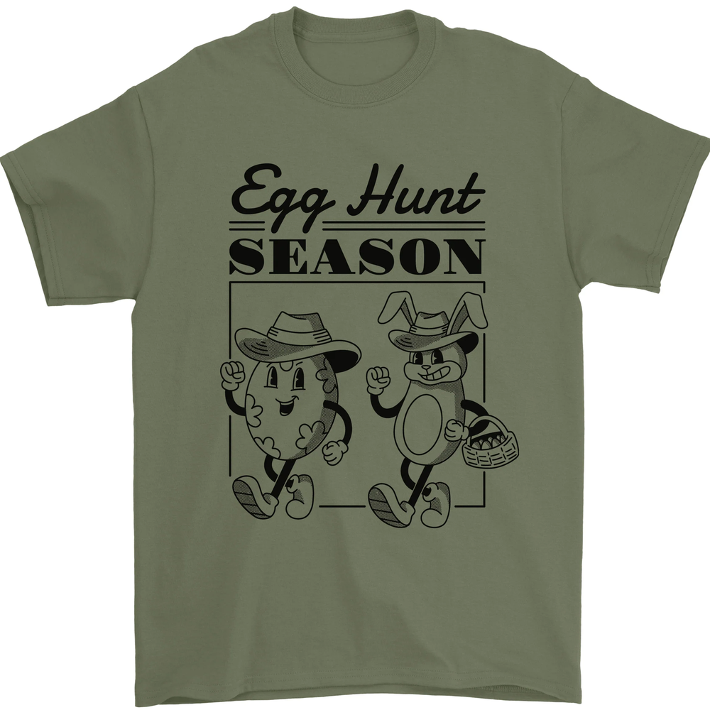 Easter Egg Hunt Season Mens T-Shirt 100% Cotton