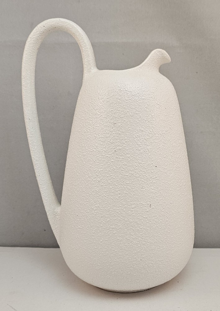Mid Century Modern Haeger Splatter Art Vase 1960's White