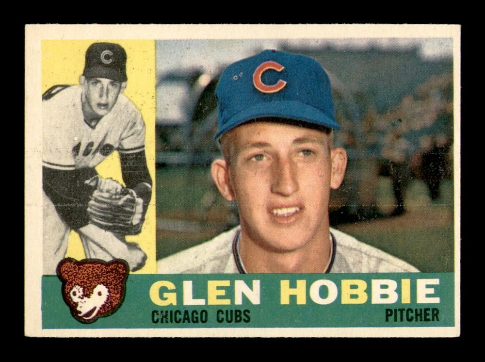1960 Topps #182 Glen Hobbie EX-MT Baseball Card OBGcards