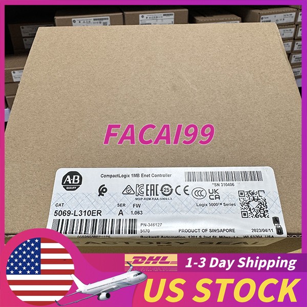 New Allen-Bradley 5069-L310ER CompactLogix 1MB Enet Controller AB 5069L310ER