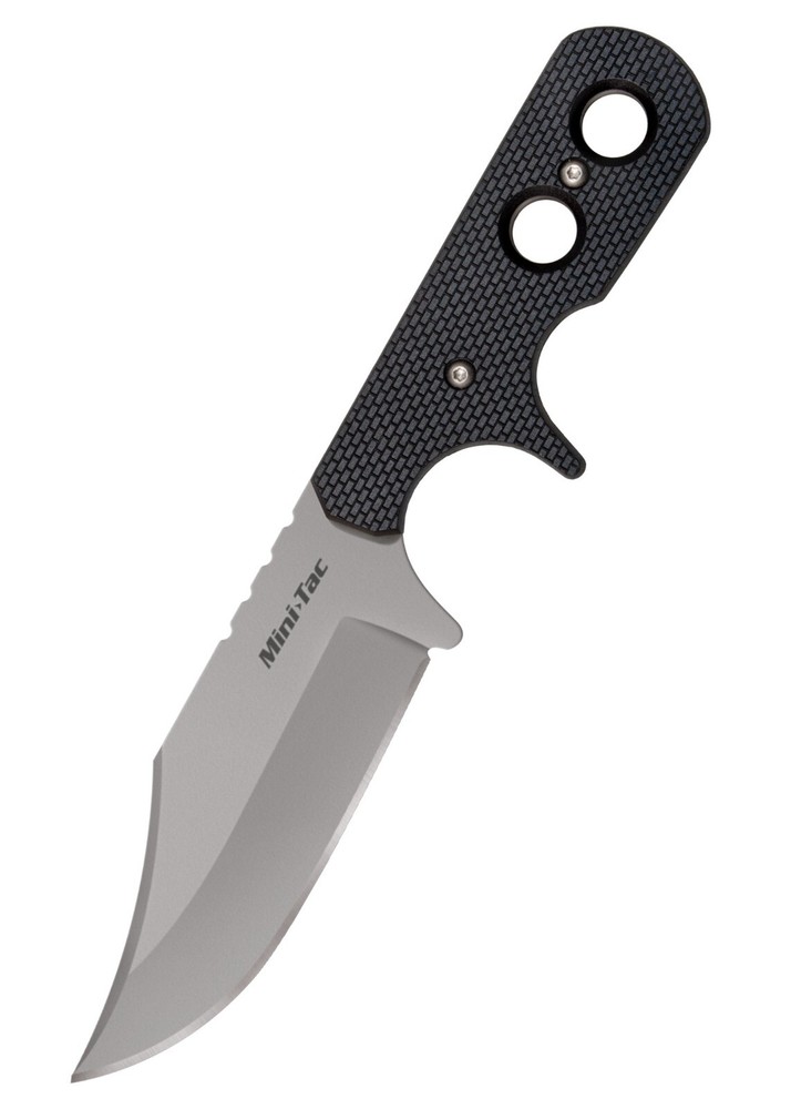 Cold Steel Mini Tac Bowie Hunting Knife Fixed Plain Blade 8Cr14MoV with Sheath