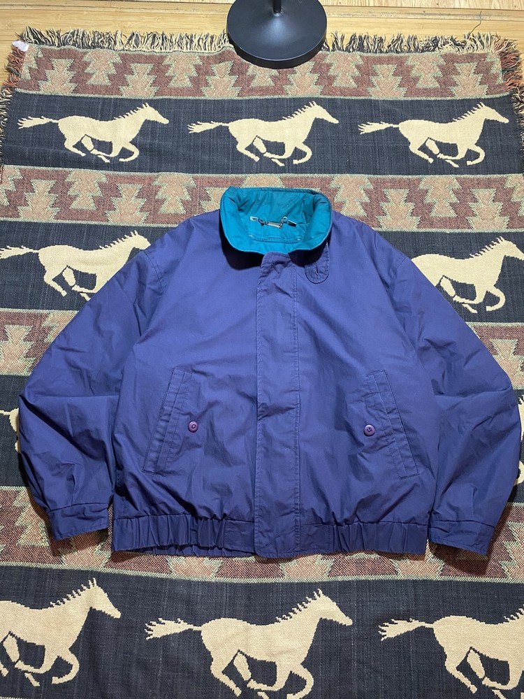 Members Only large blue bomber jacket-image