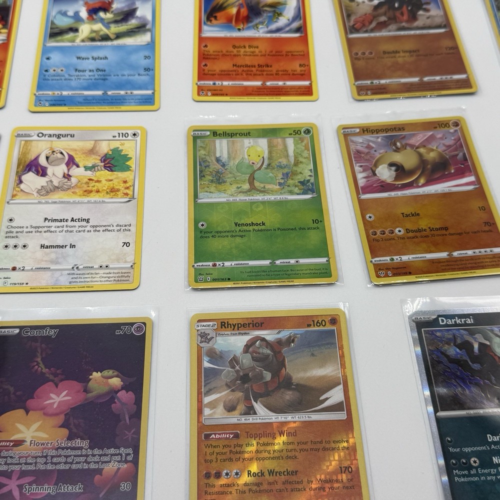 Pokemon 16-Card Lot Bundle Rare Holo Reverse Holo Cards What You See Is What You Get LOT 3