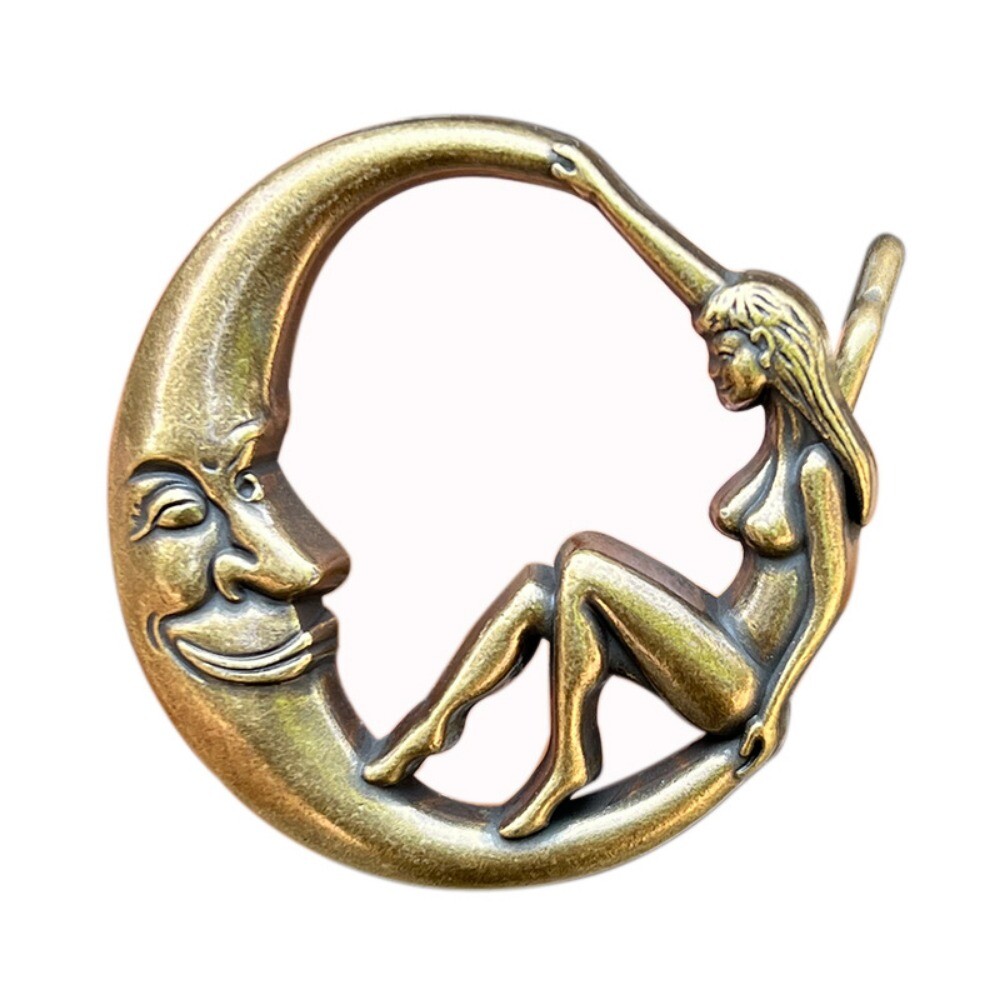 Moon and Beauty Western Cowboy Belt Buckle for Men & Women Rodeo Casual Wear