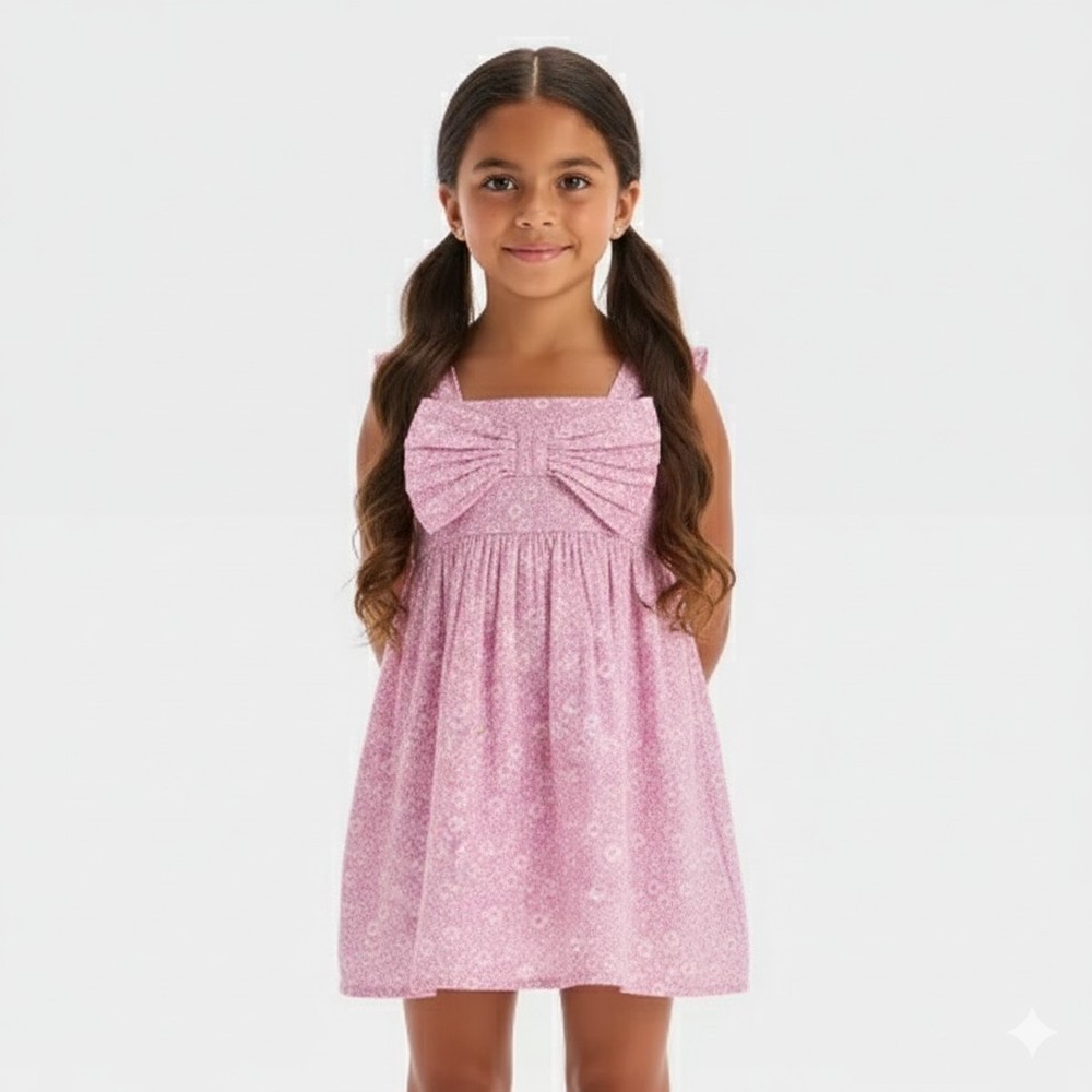 Cat & Jack Toddler Girls' 2T Floral Woven Sleeveless Dress - Light Purple - NWT