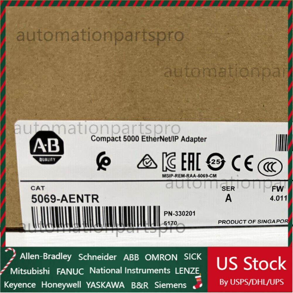 Allen-Bradley 5069-AENTR Compact 5000 EtherNet/IP Adapter 5069AENTR US Free Tax