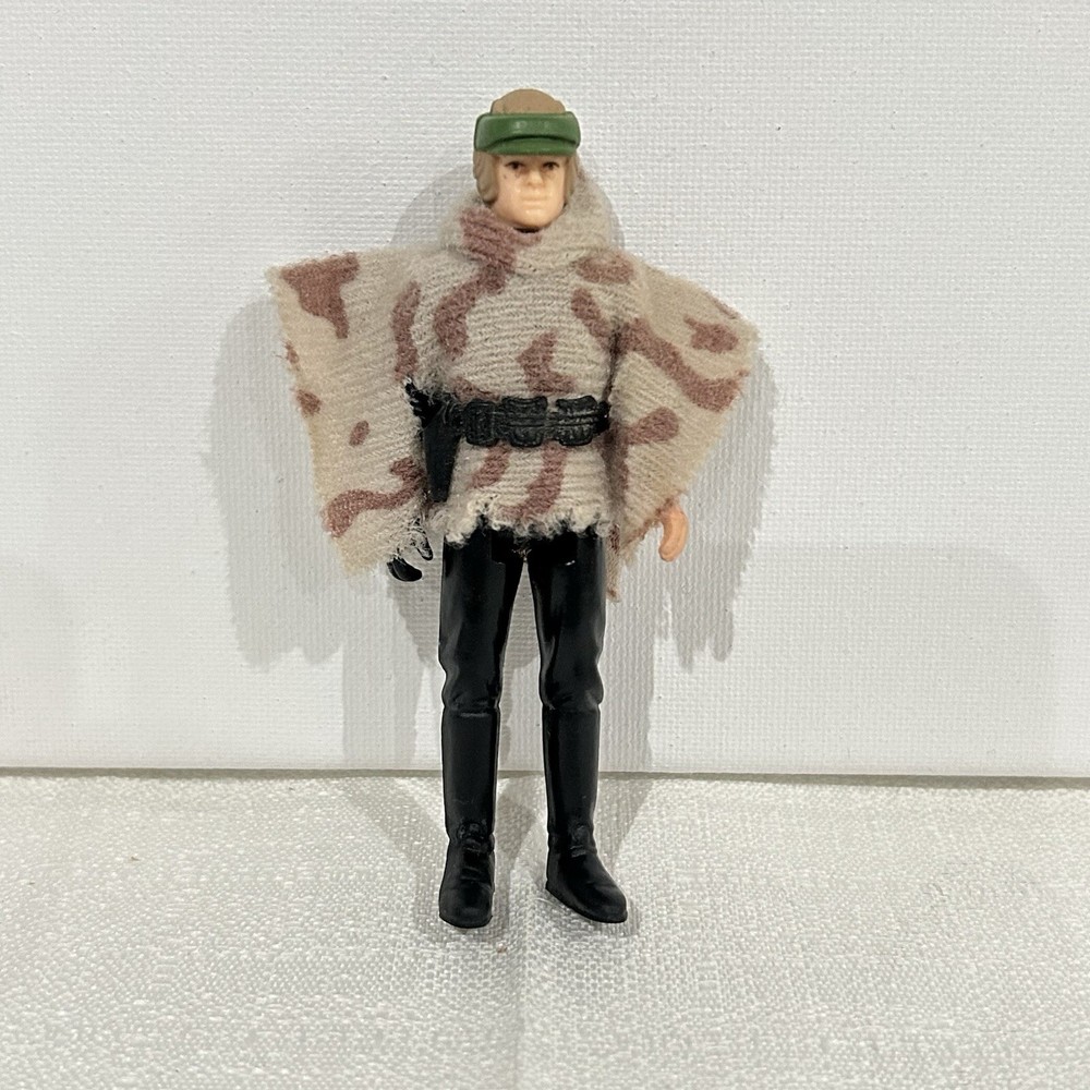 Vintage KENNER Star Wars LUKE in BATTLE PONCHO Endor POTF 1985  Last 17
