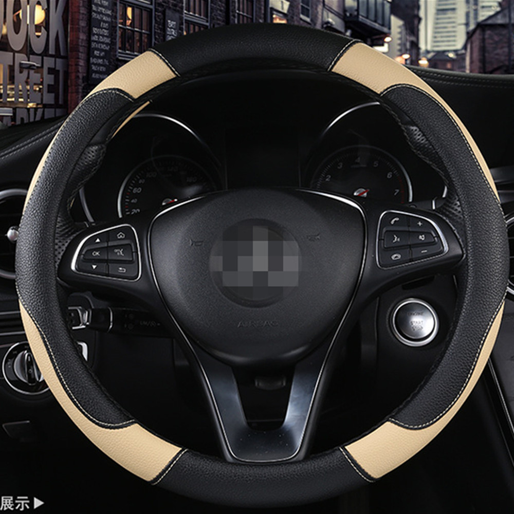 Car Steering Wheel Cover Breathable Anti-slip Protector Interior Accessories
