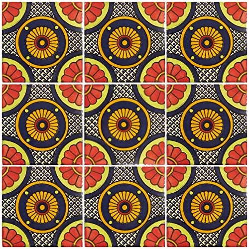 Mexican Talavera Ceramic Tile 4x4