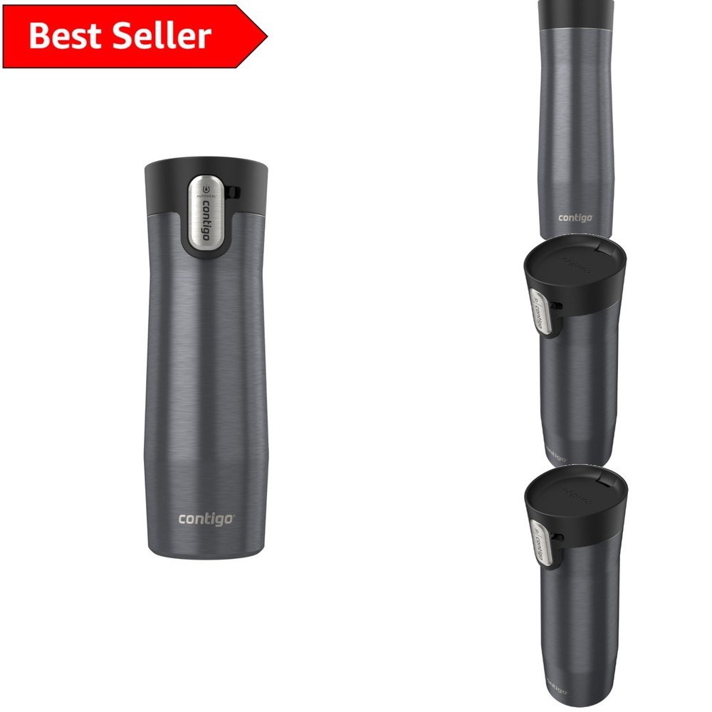 20 oz AUTOSEAL Stainless Steel Mug: Leak-Proof, Easy to Clean & Travel Ready