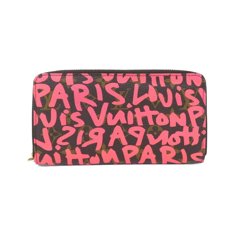 Authentic Louis Vuitton Monogram Graffiti Stephen Zippy Wallet M93710 #230-0...