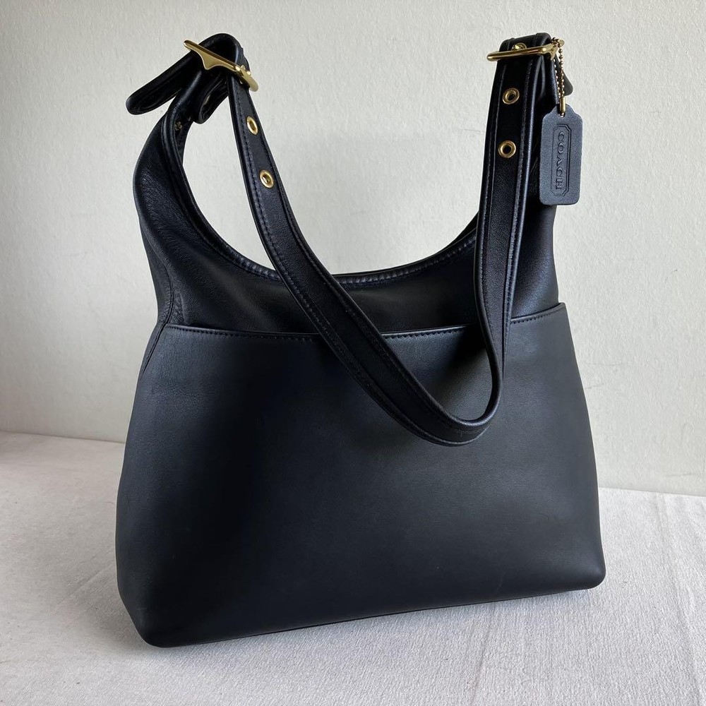 Vintage Coach Legacy Hobo Bag Black Leather Made in USA Near Mint Condition