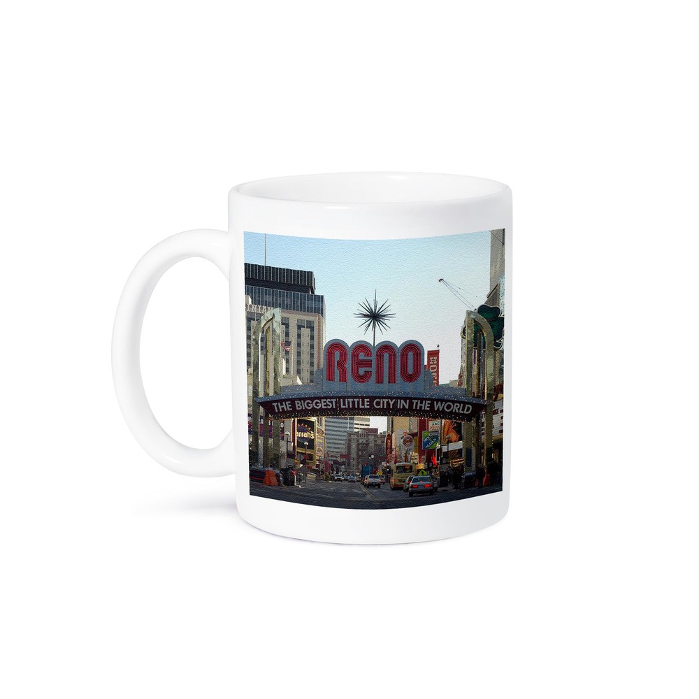 3dRose Reno NY City Entrance Design Mug
