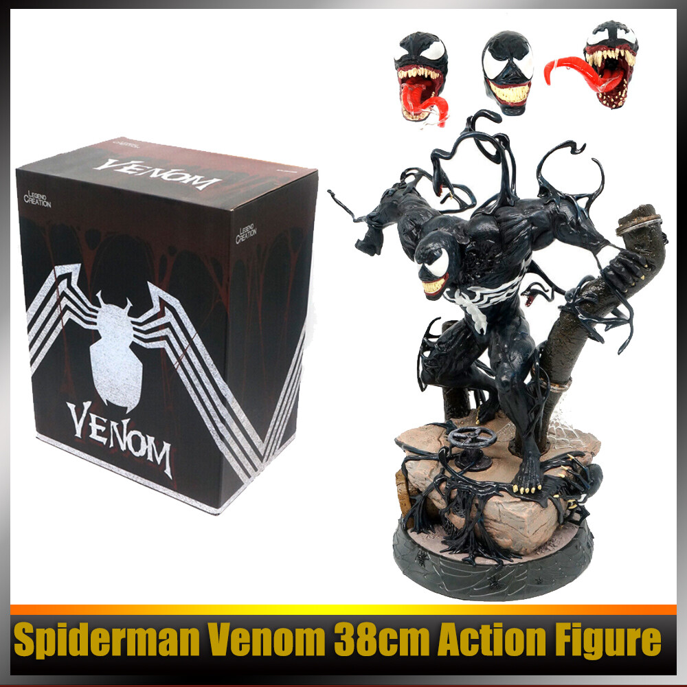 Spiderman Venom 380mm Action Figure Collection Model PVC Painted Statue Toy Gift