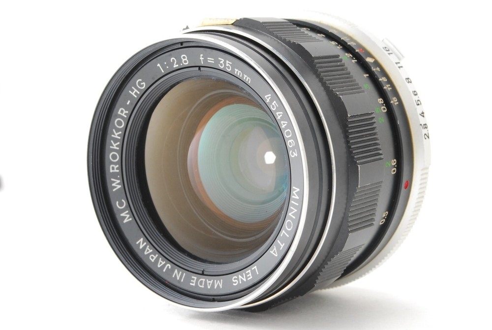 [NEAR MINT] MINOLTA MC W.ROKKOR-HG 35mm f/2.8 Wide Angle Lens From JAPAN