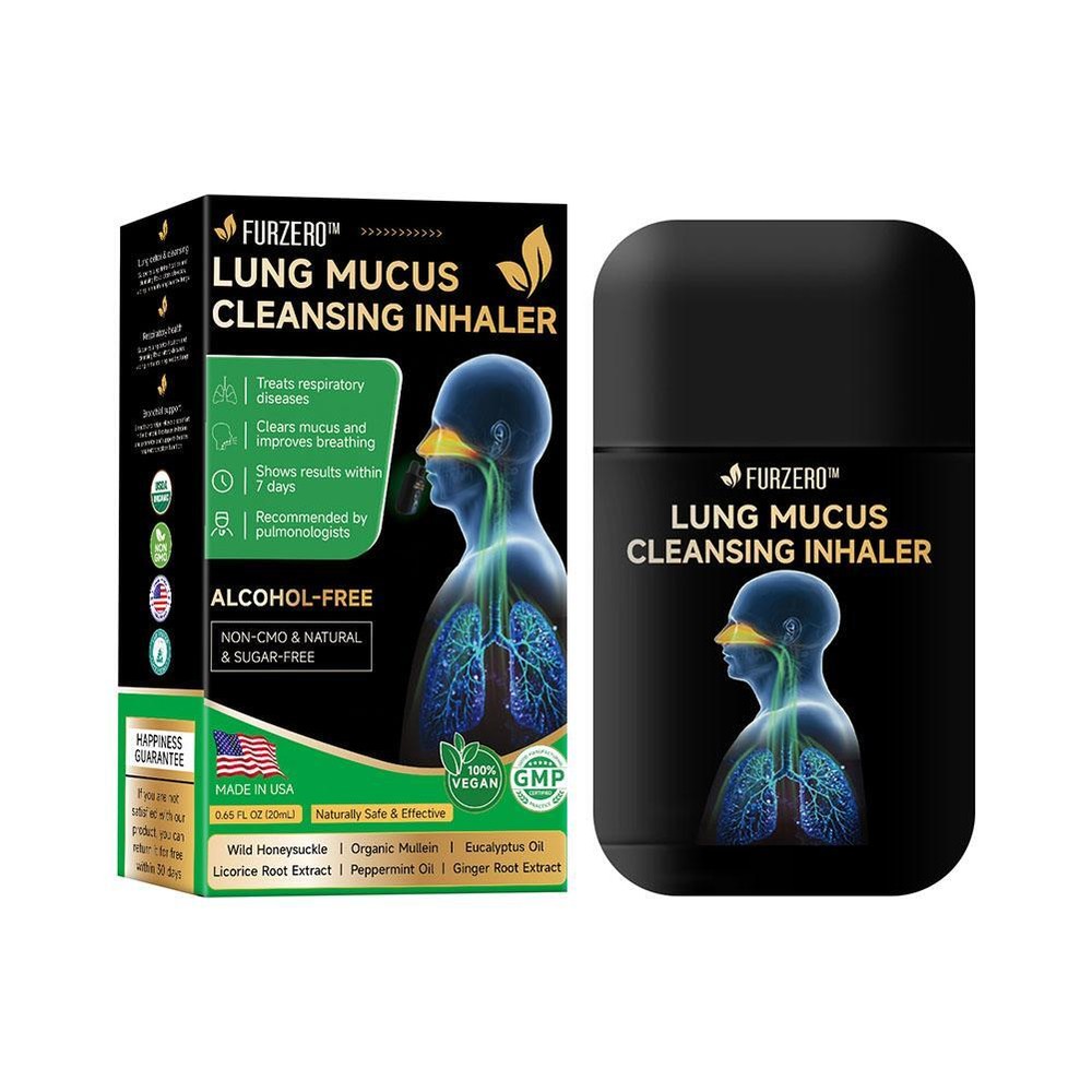 Natural Herbal Lung Mucus Clear Nasal Inhaler with Essential Oils - Safe & Effective Upgrade